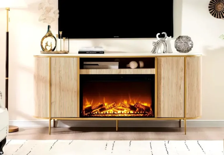 fluted fireplace tv stand 3 coffee capsule machines